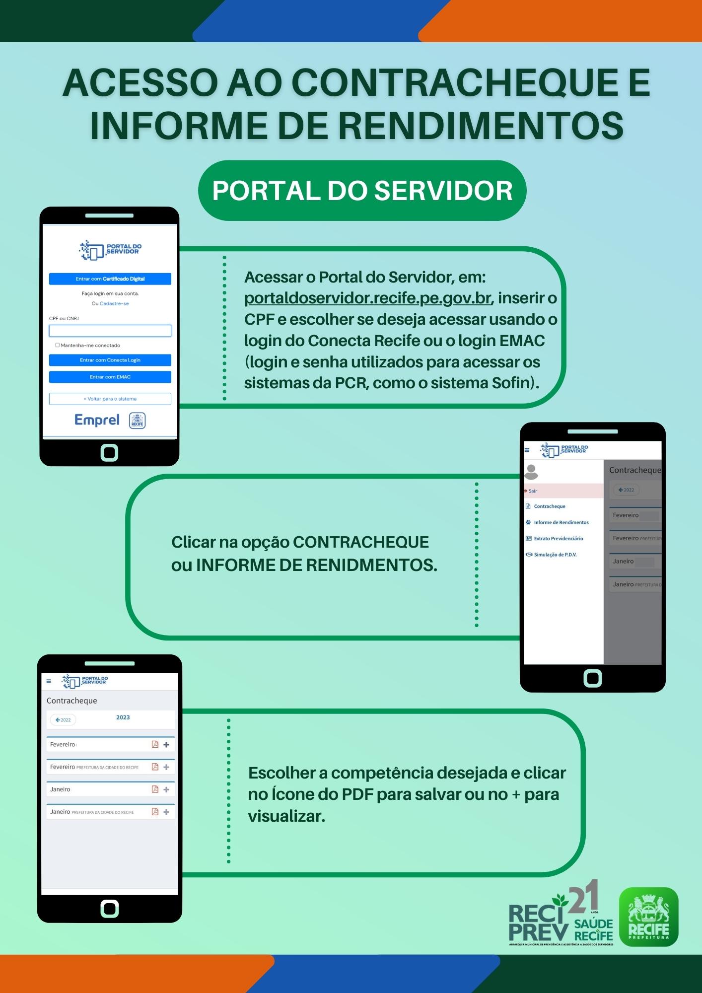 passo a passo para consulta ao contracheque e informe de rendimentos
